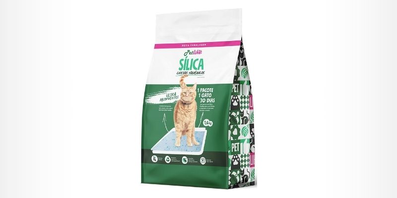 Areia de Sílica Aroma Natural para Gatos - Petlike 