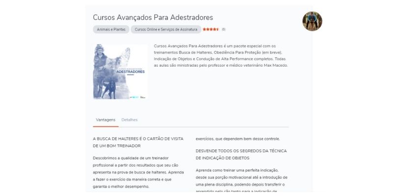 Cursos Avançados Para Adestradores